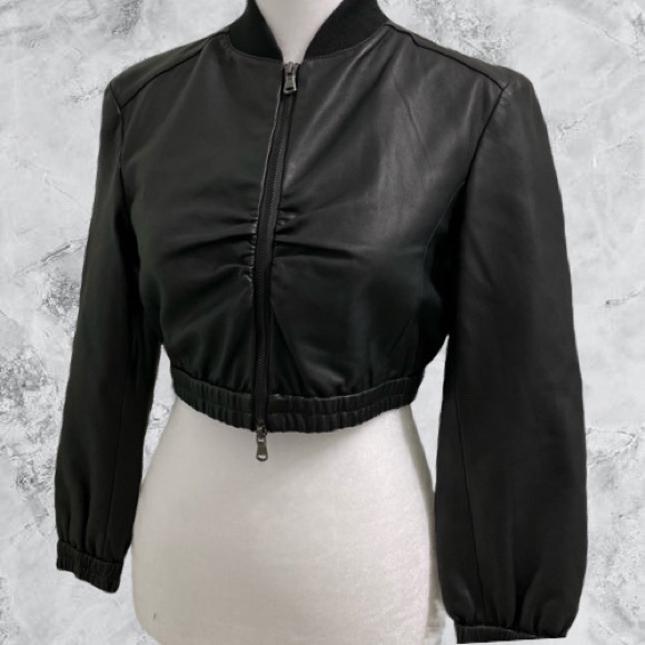 ᴇᴜᴄ ᴇᴍᴘᴏʀɪᴏ ᴀʀᴍᴀɴɪ ᴄʀᴏᴘᴘᴇᴅ ʟᴇᴀᴛʜᴇʀ ʙᴏᴍʙᴇʀ ᴊᴀᴄᴋᴇᴛ - Picture 4 of 13